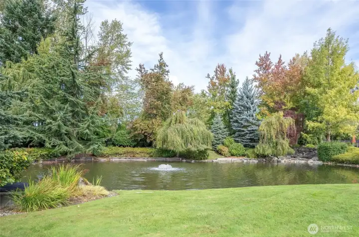 Listen to the soft murmur of bubbling fountains among lush greenery.