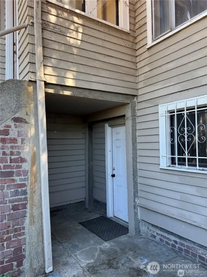 Separate entrance to Basement