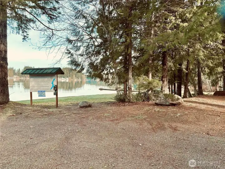 Private beach park