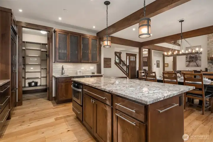 Walk-in pantry with great storage space