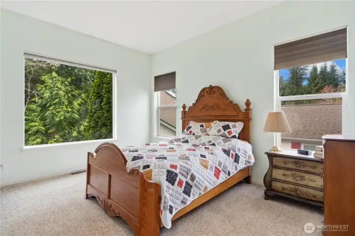 Spacious primary suite on the main floor