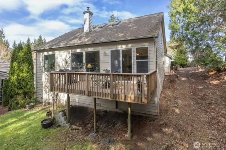 Back of the home & deck