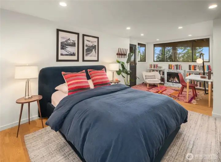 The guest / 2nd primary suite is located on the same level as the rest of the bedrooms. It has a separate entrance and attached, brand new bathroom. The guest / 2nd primary suite is located on the same level as the rest of the bedrooms. It has a separate entrance and attached, brand new bathroom.