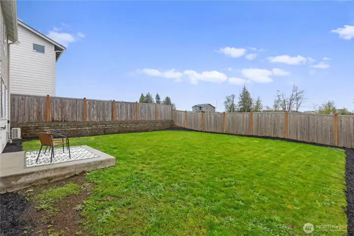 Plenty of space for gardens, pups or your own unique touch