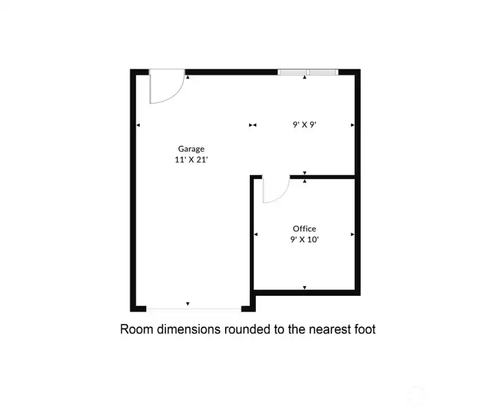 Den/Office in Garage