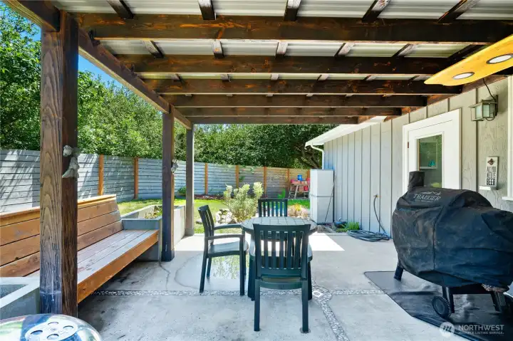 Looking to yard from patio