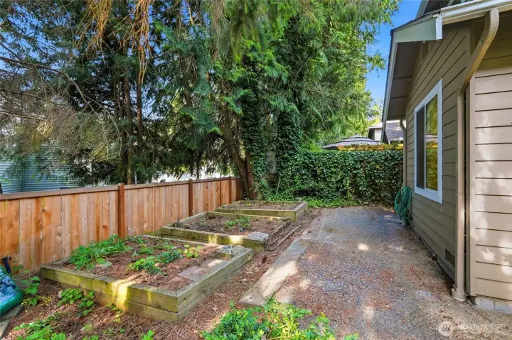 A great space for summer barbecues, gardening, or relaxing outdoors.