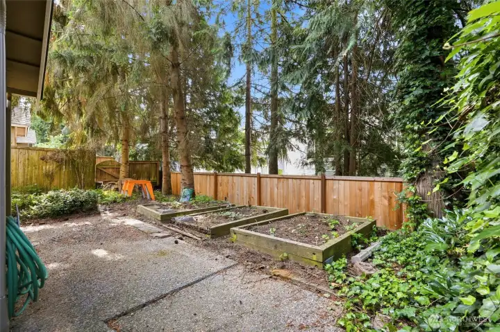 Private outdoor area offers more space than many townhome communities.