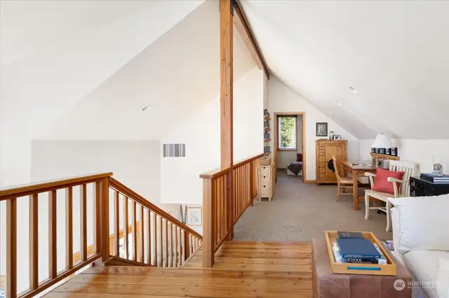 Office area leading to second bedroom.