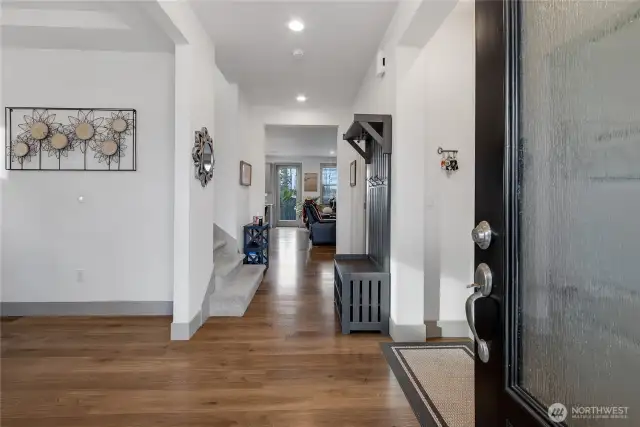 Entry looking toward living room.