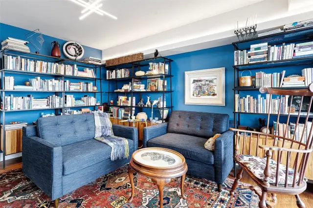 Currently used a den, there are many options for this space.