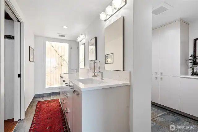 Primary ensuite in 3 part harmony - vanity . . .