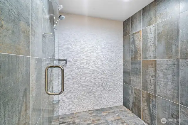 primary shower . . .
