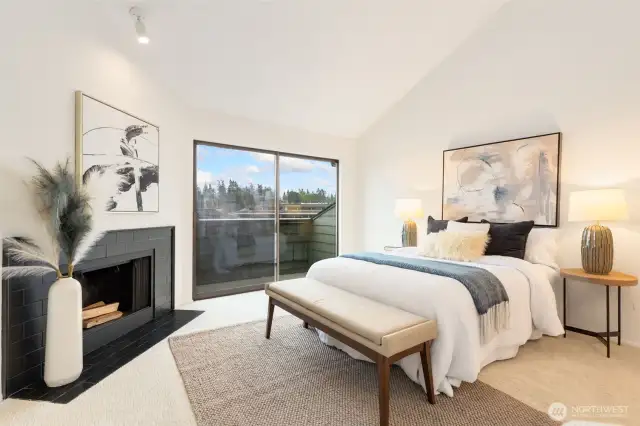 Retreat to your owner’s suite with its own fireplace, balcony, walk-in closet and ensuite