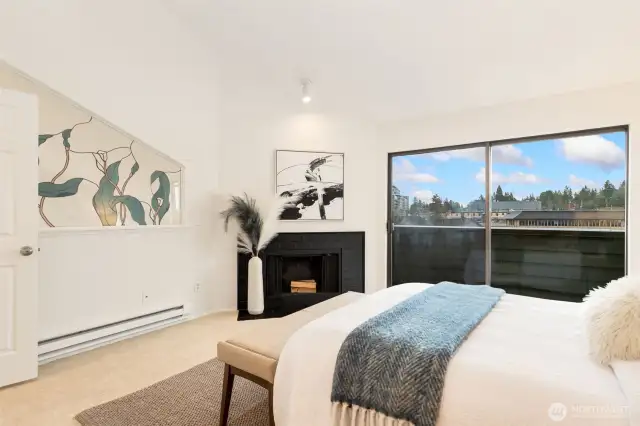 Retreat to your owner’s suite with its own fireplace, balcony, walk-in closet and ensuite