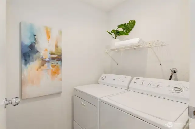 Upstairs laundry room