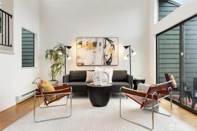 Lake views, floor-to-ceiling windows, vaulted ceilings, tons of natural light & inviting spaces—ideal for relaxing or entertaining