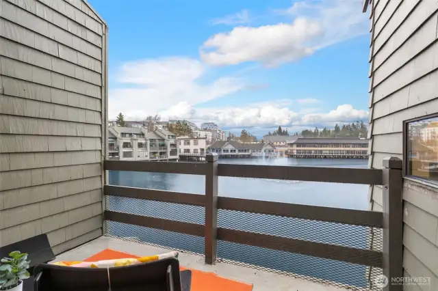2 private decks with lake views