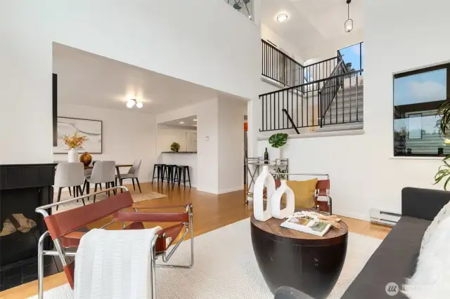 Lake views, floor-to-ceiling windows, vaulted ceilings, tons of natural light & inviting spaces—ideal for relaxing or entertaining