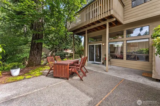 Patio off living room