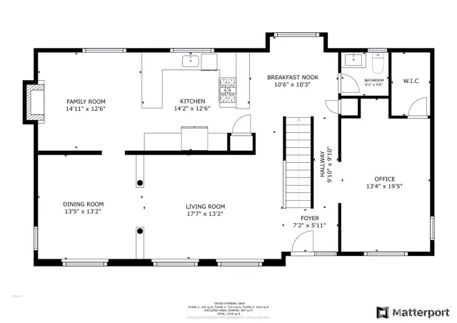 Main floor entry