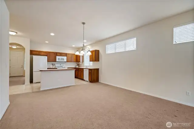 The carpet throughout this property is very clean.