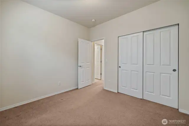 3rd bedroom without the furnishings, has a closet too.