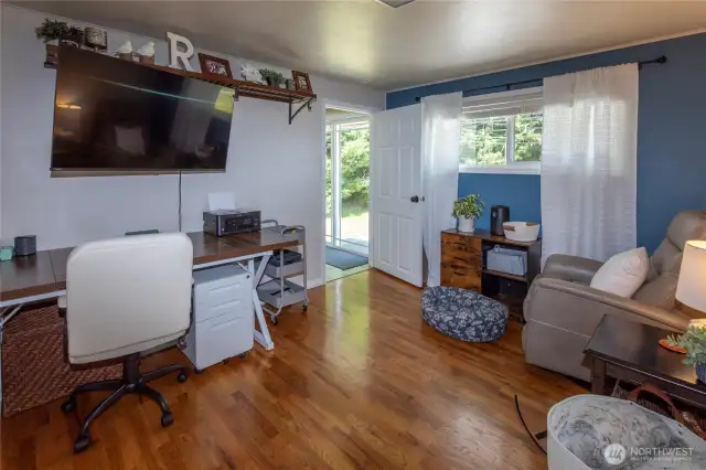 Main floor Bedroom/great as an office too