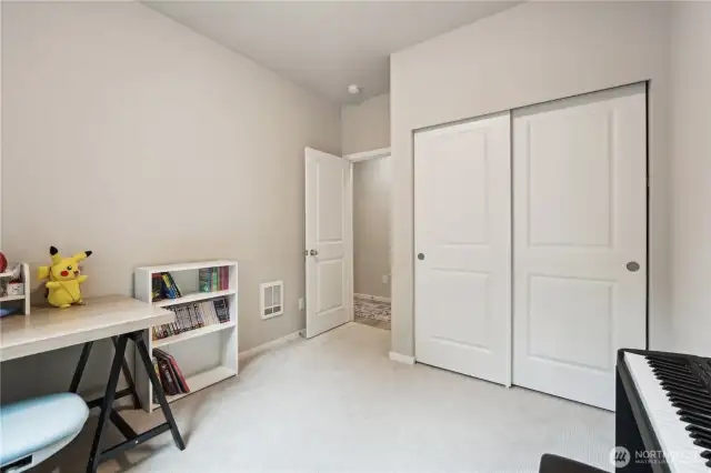 Another generous closet in middle bedroom