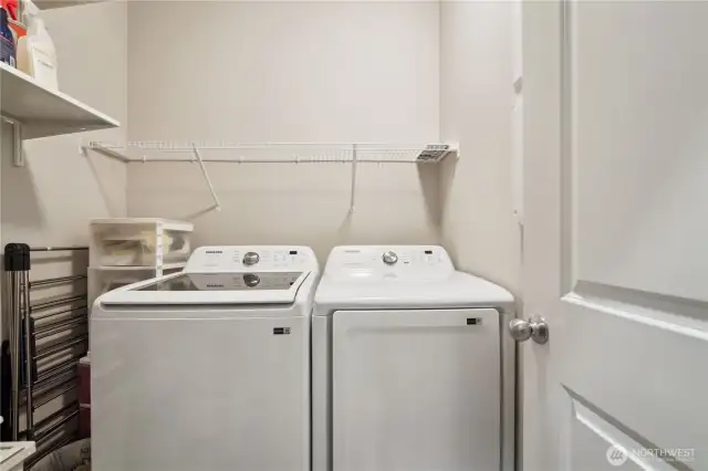 Utility room off hallway can also double as a pantry. Smart box for router & cabling is in this room