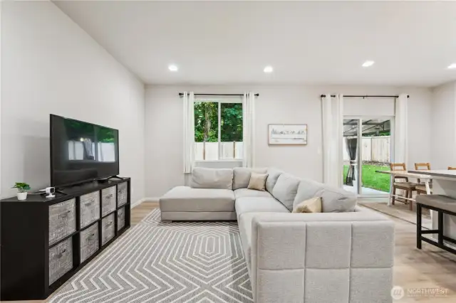 Extended LVP throughout living area & kitchen