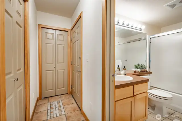 Entry and main floor bathroom