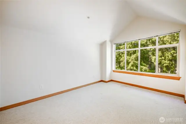 Upper Floor primary bedroom with Golf Course view.