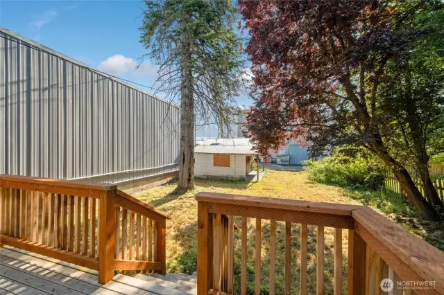 Big enough back yard to enjoy but small enough to manage.