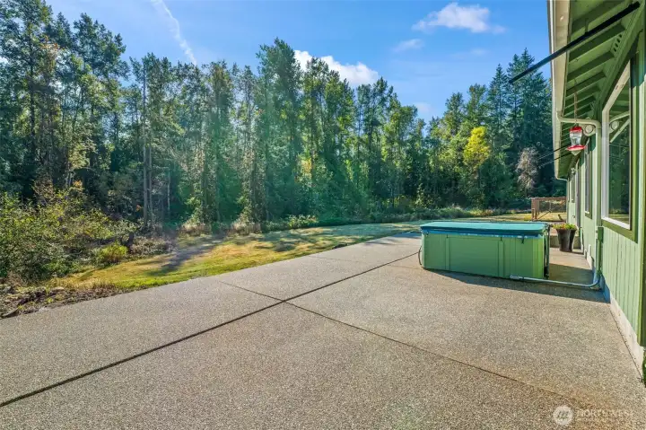 Very private, looking out towards your own forest!