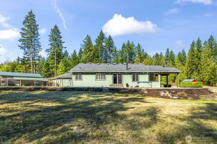 Another view of the back of the home.