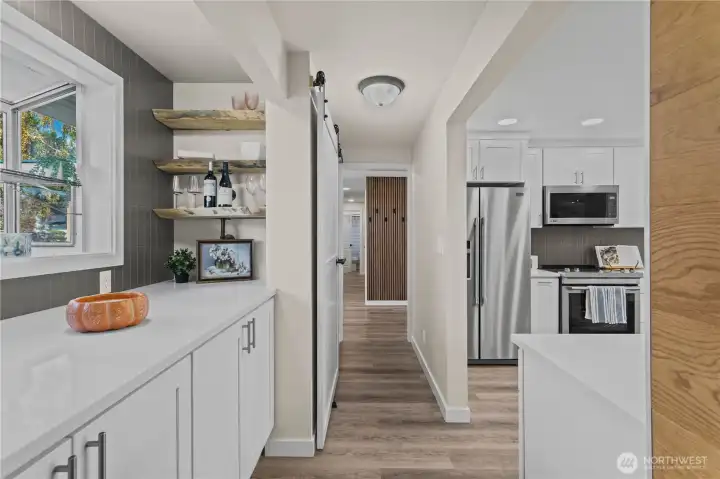 The pantry & hallway!