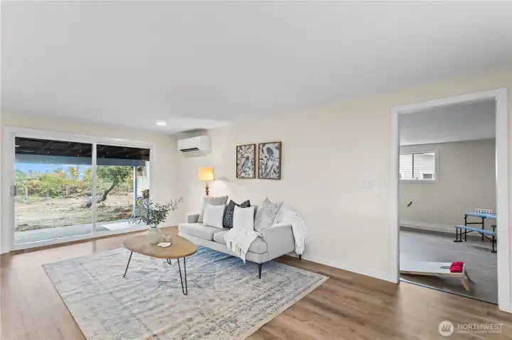 Chillax! Enjoy this seating area off the kitchen, breakfast bar and easy entry to the recreational room.