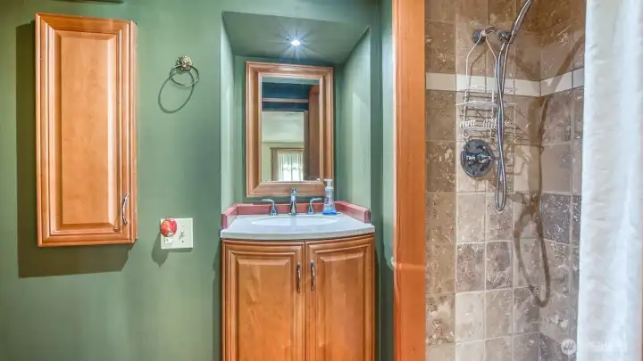 Lower level 3/4 bath.