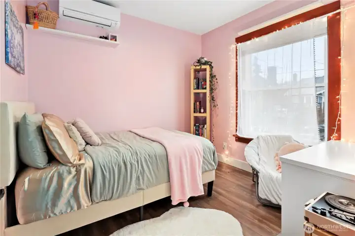 First main floor bedroom off the living room.