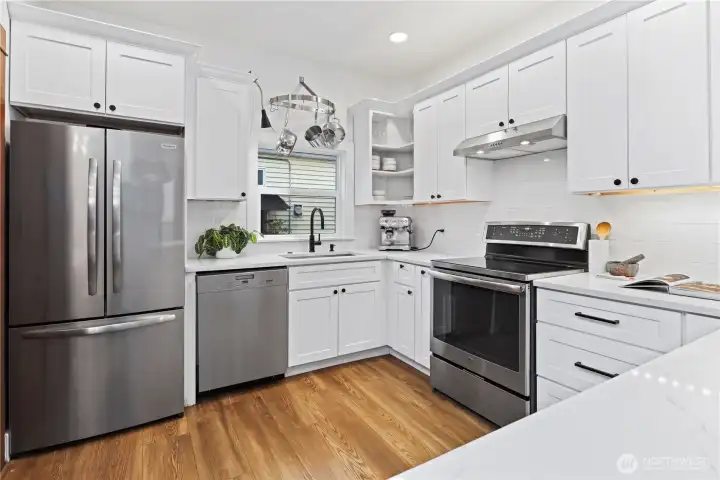 SS appliances (induction stove)