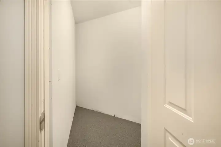 Storage space located conveniently near your front door