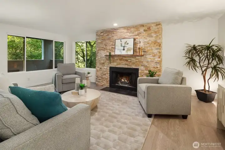 Spacious living room.