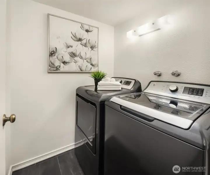 In-unit laundry with washer & dryer.