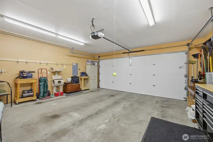 The oversized, attached  garage is well organized and maintained, just like the rest of the condo!