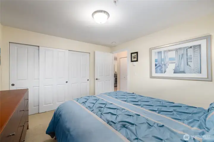 Guest bedroom, with extra large closet.