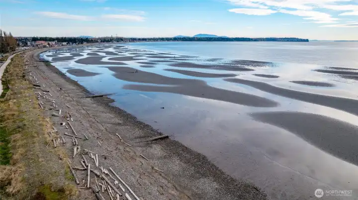 Birch Bay's shallow shoreline means the water warms up when the sun shines.
