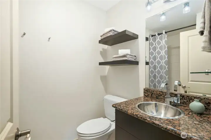 The hall full bath.