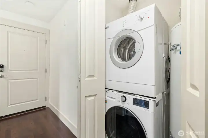 The washer and dryer are included in the sale.