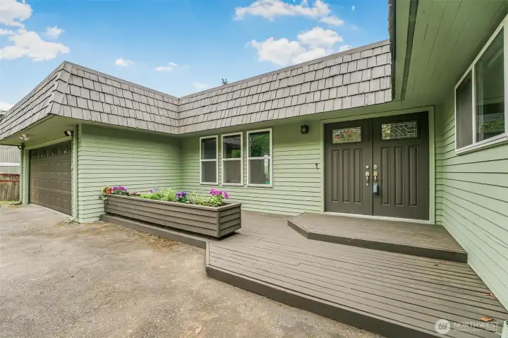 Fresh exterior paint
